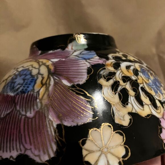 Vintage Da Qing Qianlong Nhi Chinese Polychrome Fruit bowl Hand painted - Picture 16 of 16